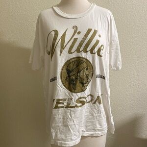 DAYDREAMER Willie Nelson Original Gold‎ Penny Western Graphic Tee NEW Size S